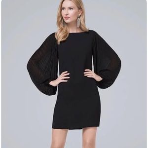 NWT Black House White Market pleated sleeve black sweater dress small